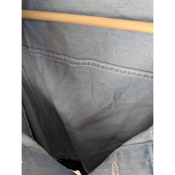 Juice Wrld Denim Jacket Distressed Denim Coat Screen Print 1998 RIP 2019 Size XL - Picture 8 of 9